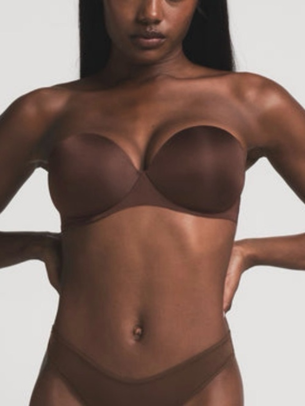 🌸 SKIMS Ultimate Push-Up Strapless Bra | Cocoa | Size 32B | NWT 🏷️